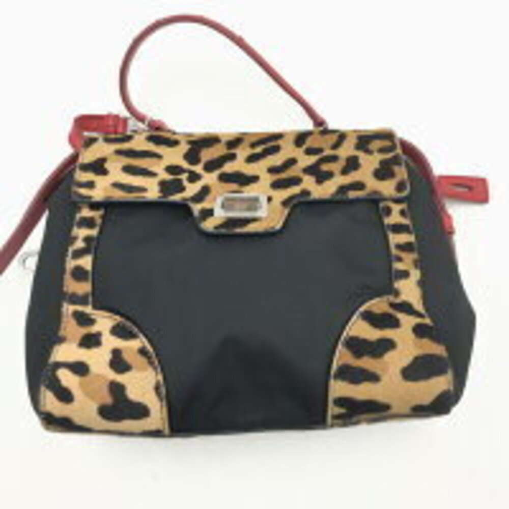 Prada satchel bag ostrich pony hair trim - Picture 1 of 10